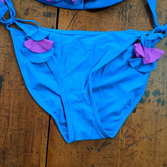 La Vie En Rose aqua 2 piece swimsuit - Picture 3 of 6